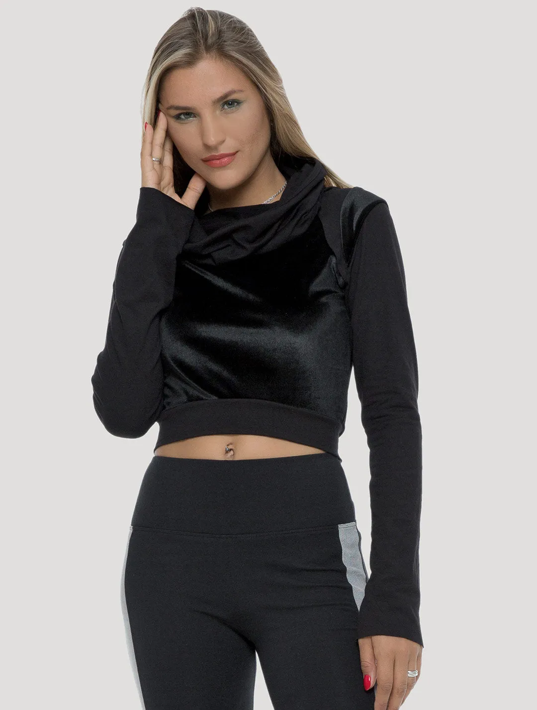 Nala Long Sleeves Crop Top