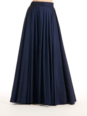 NAVY TAFFETA BALLGOWN SKIRT