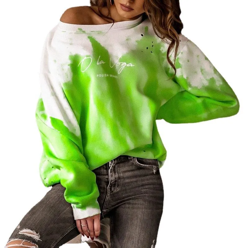 New Dyed Round Neck Women Hoodies