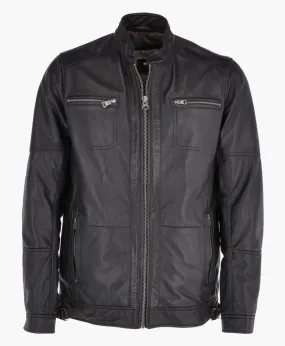 New Men's Premium Quality Leather Biker Jacket