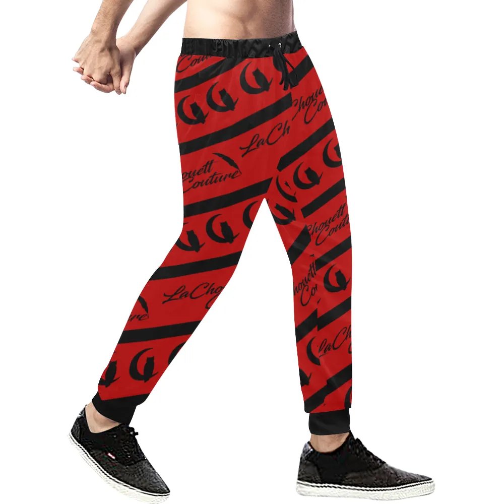 NICE ONE RED Men's All Over Print Sweatpants