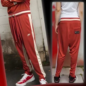 ^NIKE^ (RED) LOOSE FIT / STRAIGHT LEG TRACKPANTS