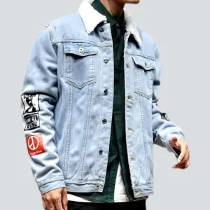 Number 8 trucker denim jacket
 for men