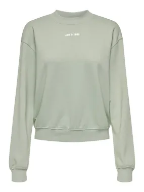 Onltanja L/s Foil O-neck Box Swt - Mint