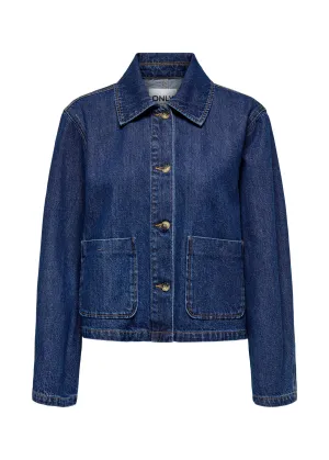 Only - Button Up Blue Denim Jacket