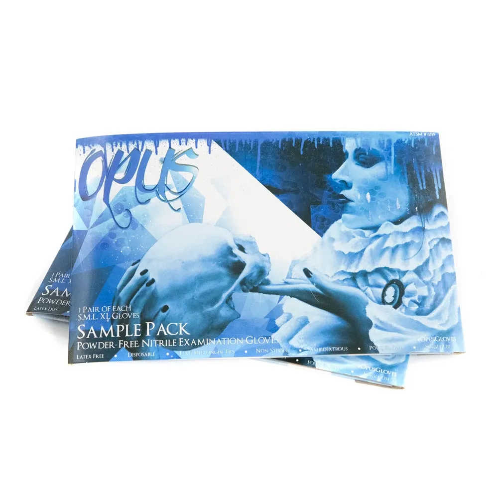 Opus Blue Disposable Nitrile Gloves — Sample Pack