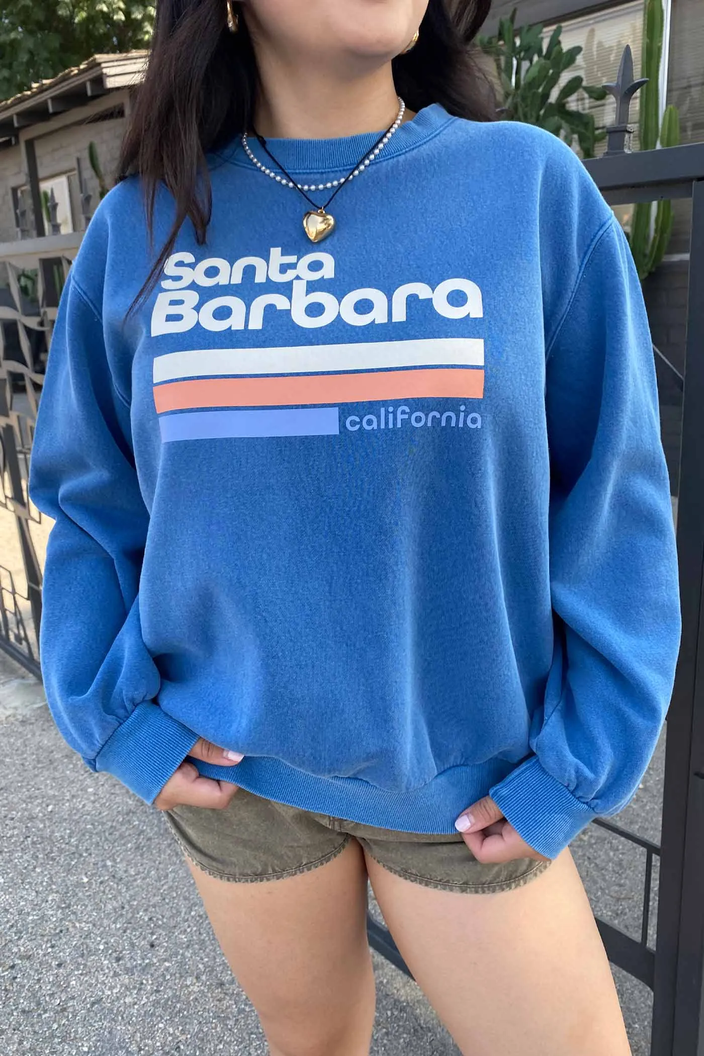 Oversized Crew Graphic Sweatshirt