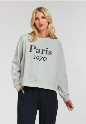 Paris Sweat | Grey Marle