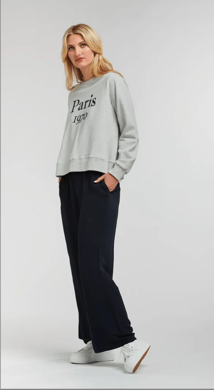 Paris Sweat | Grey Marle