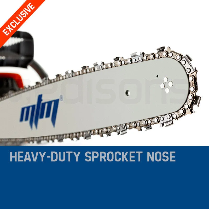 Petrol Chainsaw MTM 22” Bar Chain Saw E-Start Tree Pruning Top Handle