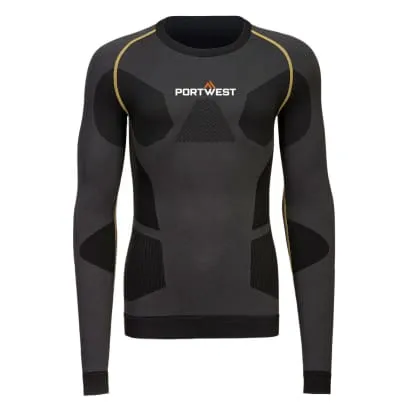 Portwest Dynamic Air Baselayer Thermal Long Sleeved Wicking Top-B173