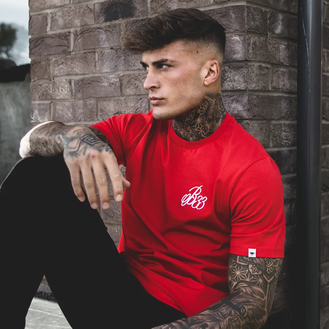 Premium Cotton B33 Tee - Red