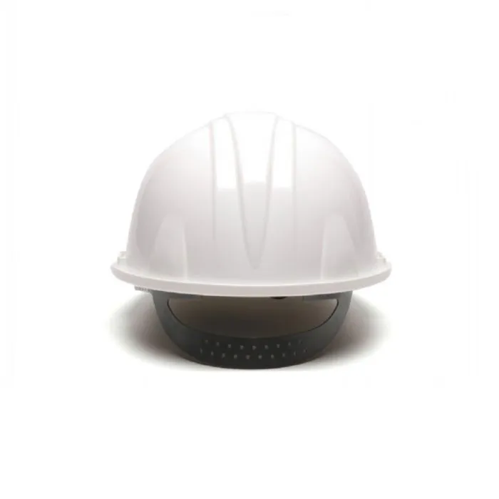 Pyramex HP14010 4 Point Snap Lock Hard Hat, White, 1 Each