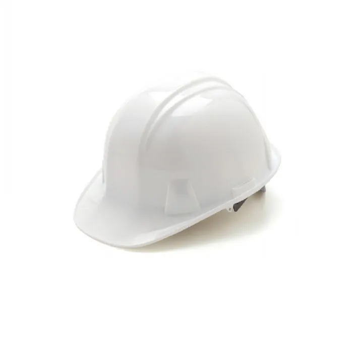 Pyramex HP14110 SL Cap Style 4 Point Ratchet Hard Hat, White, 1 Each