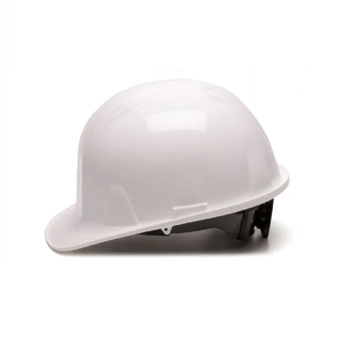 Pyramex HP14110 SL Cap Style 4 Point Ratchet Hard Hat, White, 1 Each