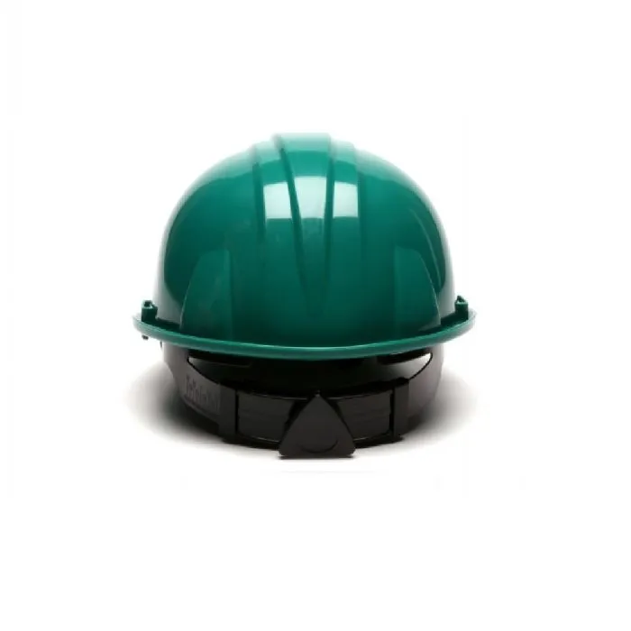 PYRAMEX HP14135 SL Series Cap Style Hardhat, 4-Point Ratchet, Green, 1 Each