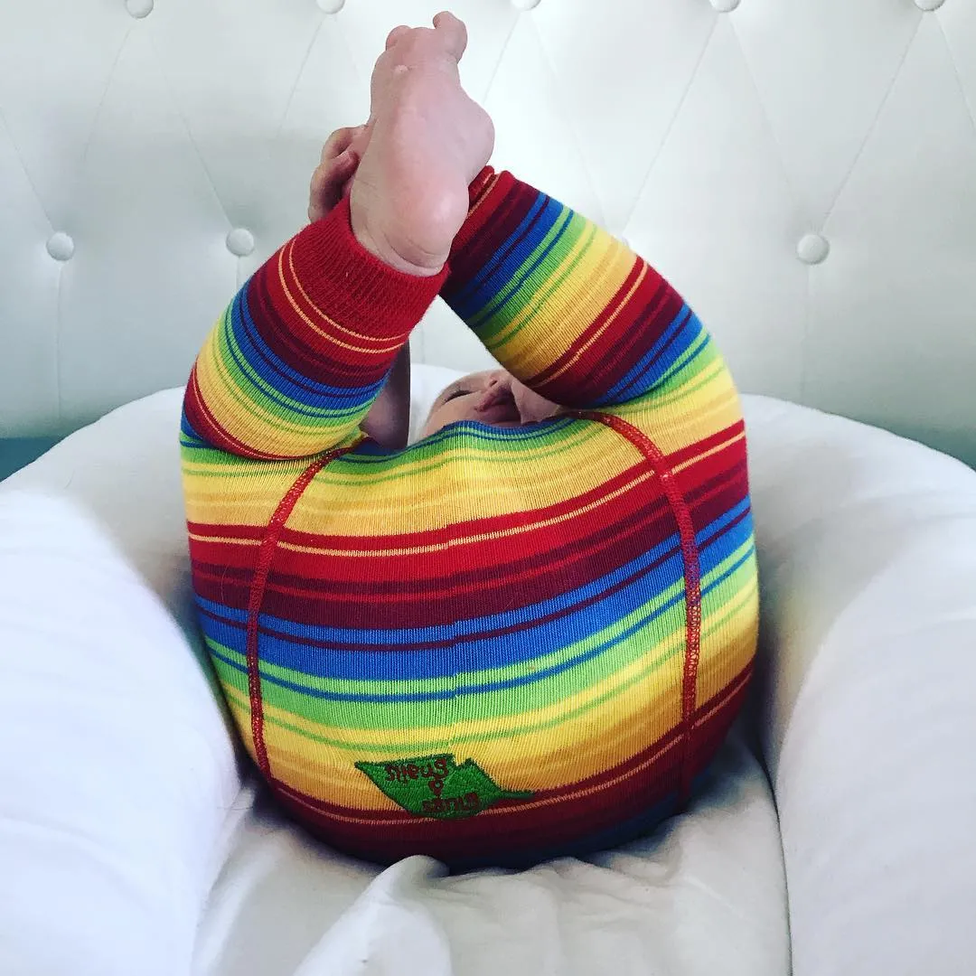 Rainbow Footless Tights