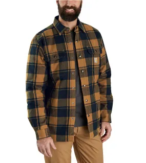 Related Fit Flannel Sherpa-Lined Shirt Jac Brown