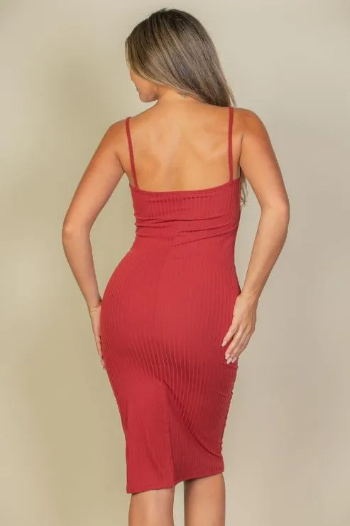 Ribbed Cami Soft Bodycon Dress