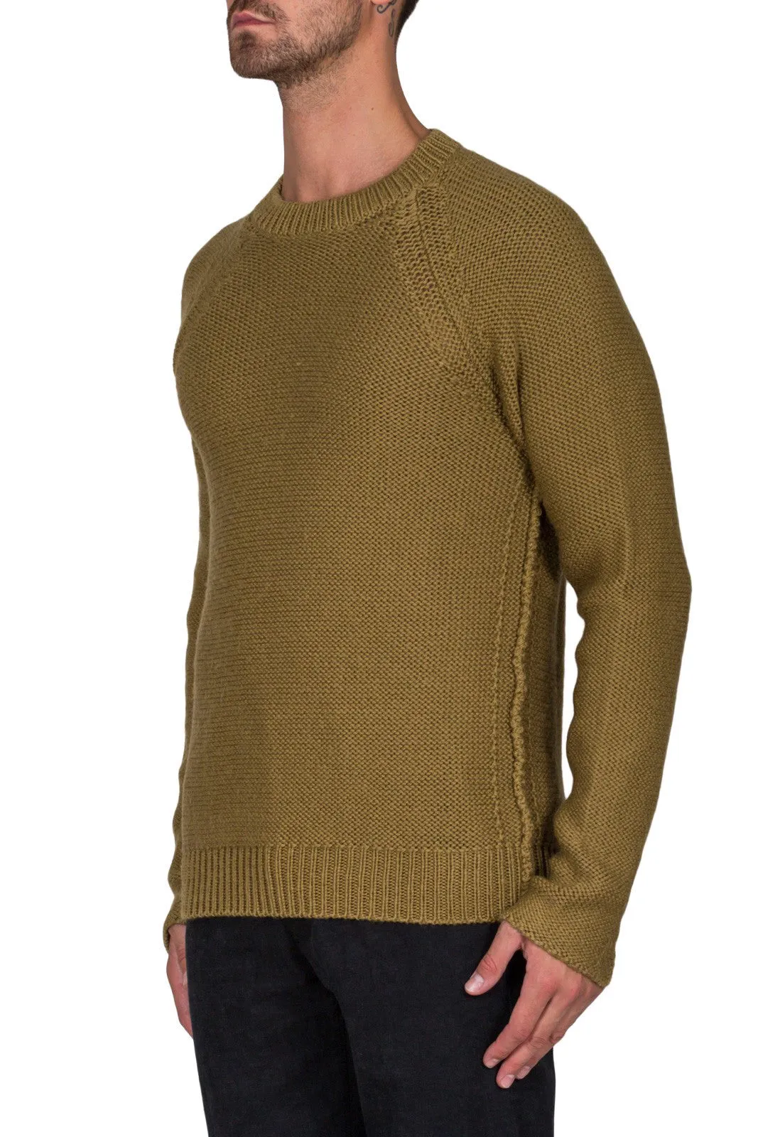 Ribbed Crew Neck Sweater