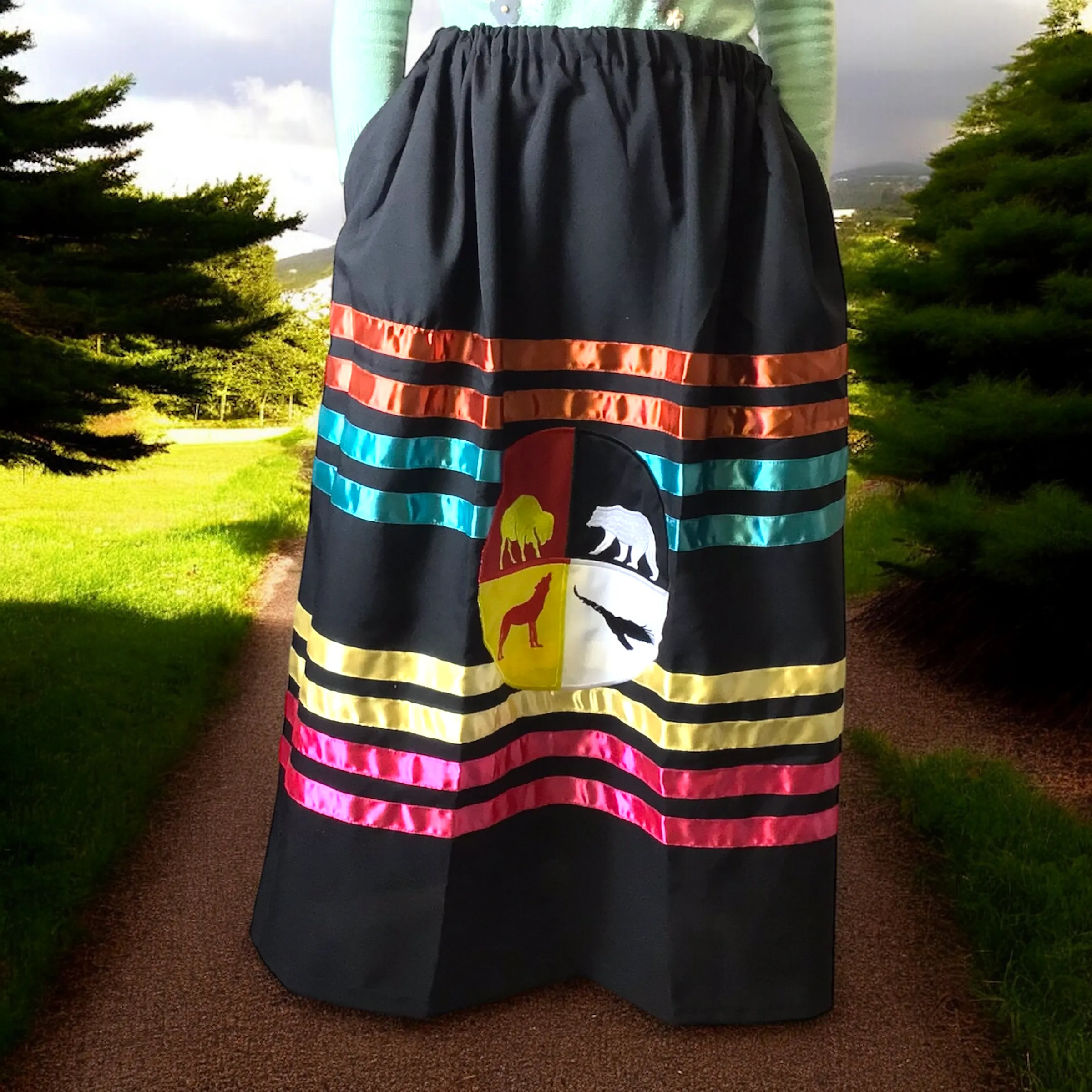 Ribbon skirt Medicine Wheel