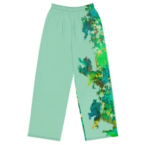 RIOVERDE: All-over print unisex wide-leg pants