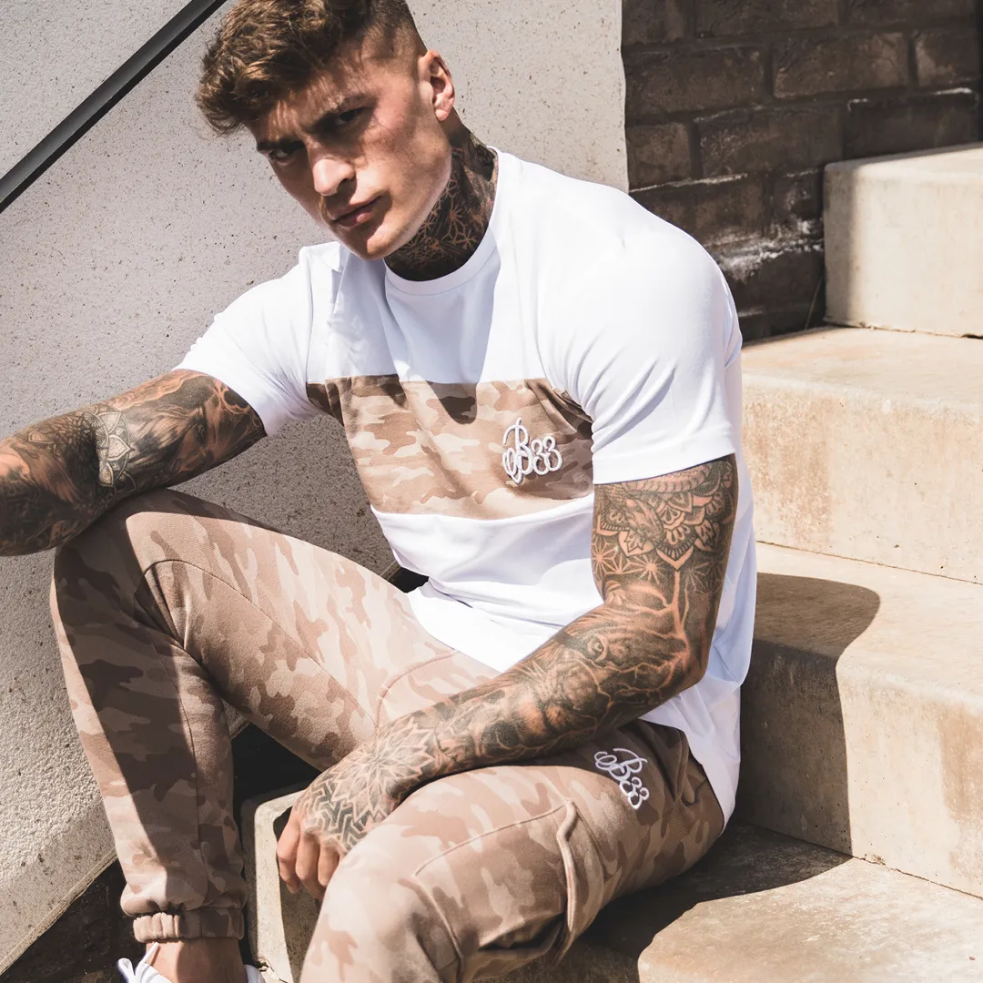 Rokin Tee - White/Sand Camo