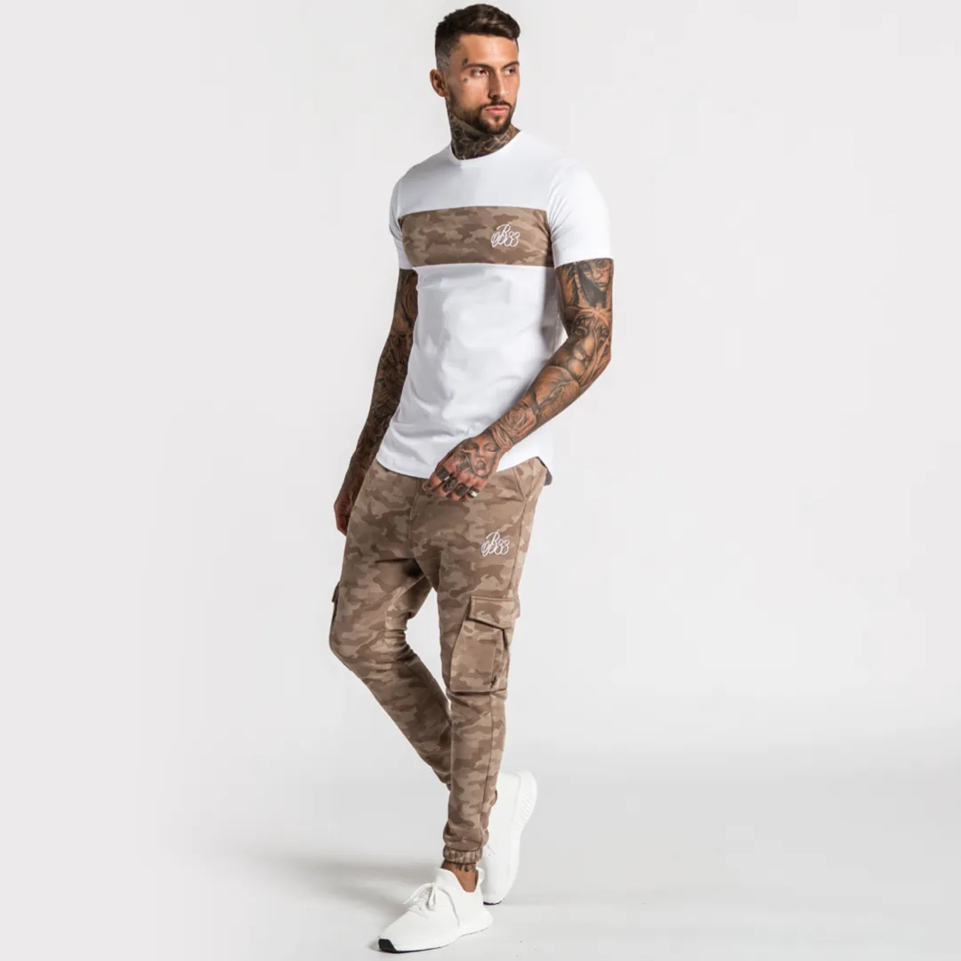 Rokin Tee - White/Sand Camo