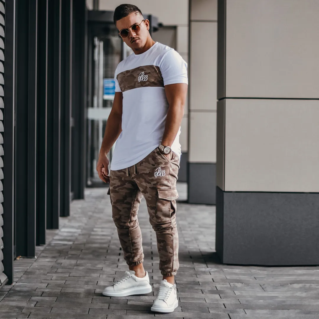 Rokin Tee - White/Sand Camo