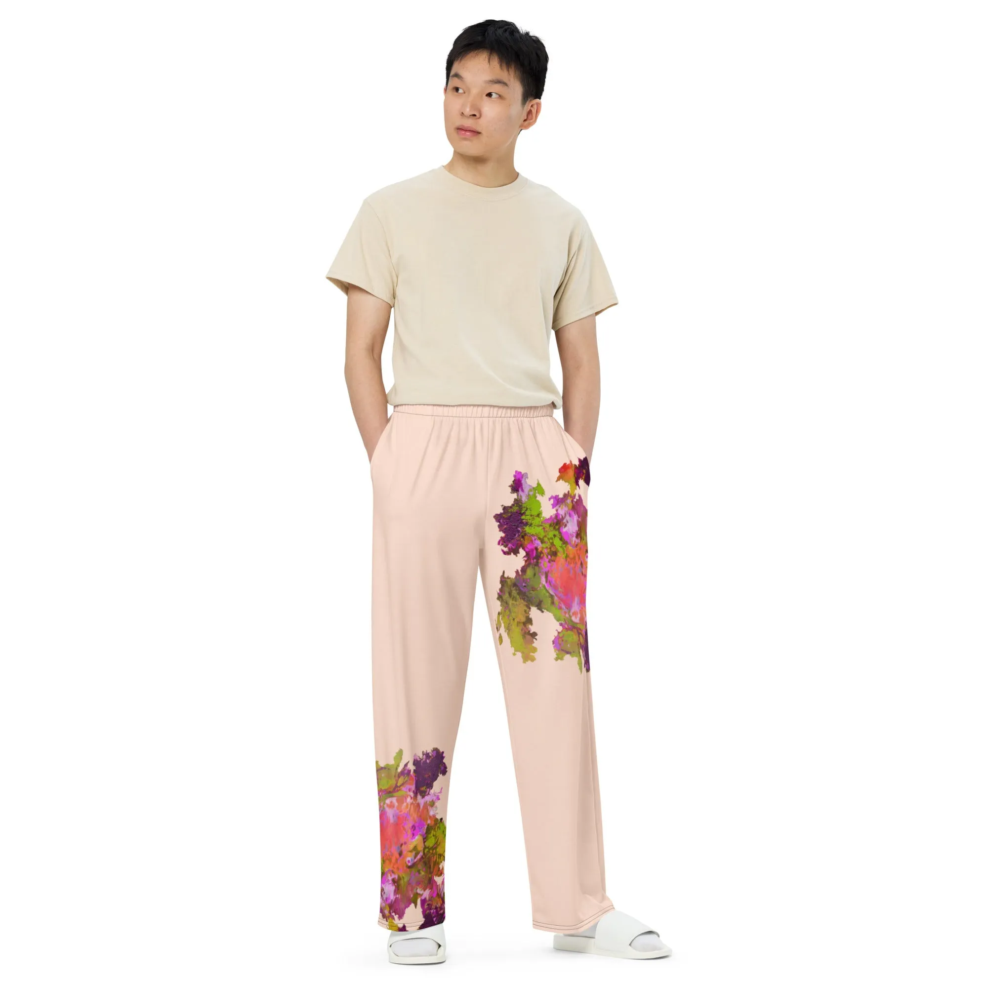 RURAL. All-over print unisex wide-leg pants