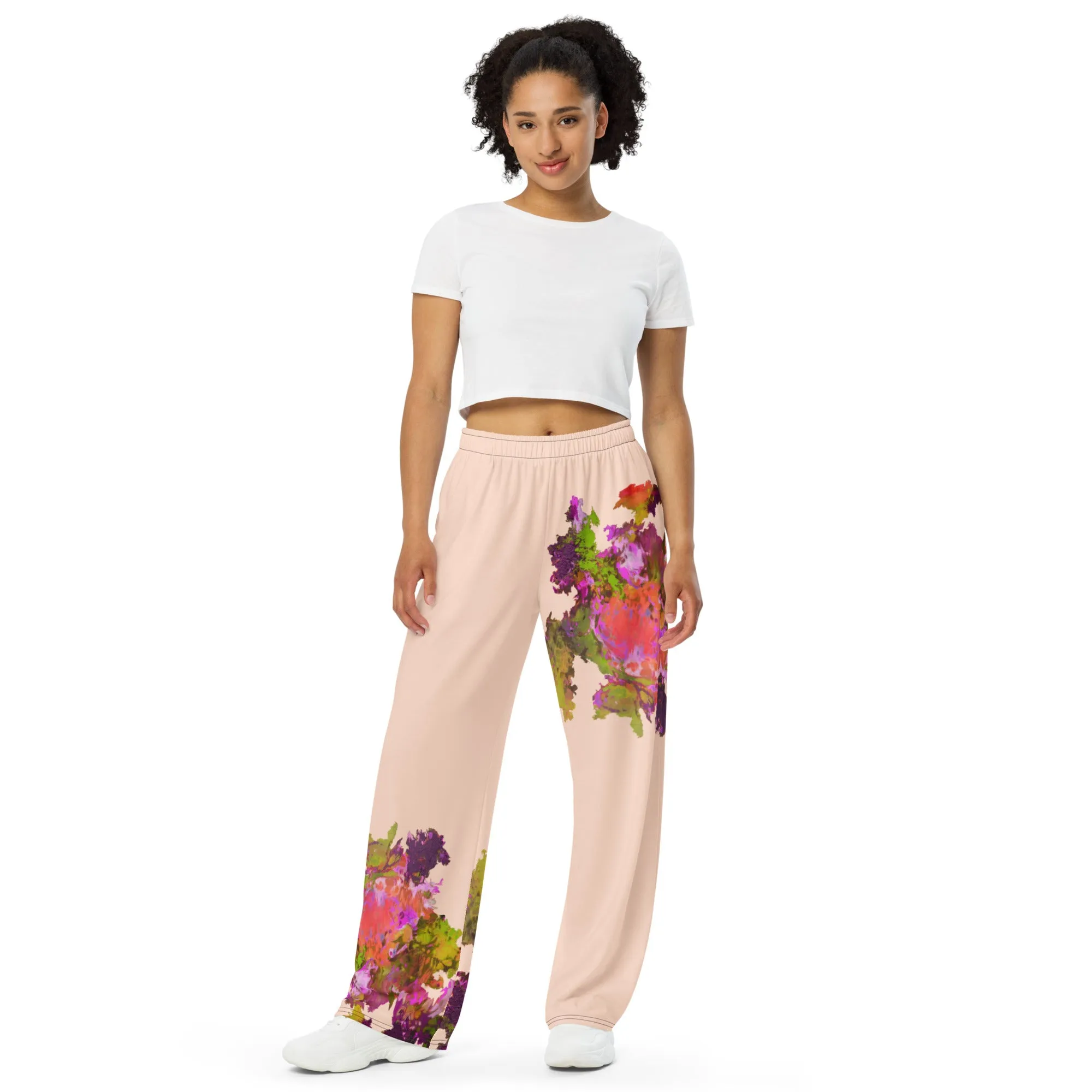 RURAL. All-over print unisex wide-leg pants