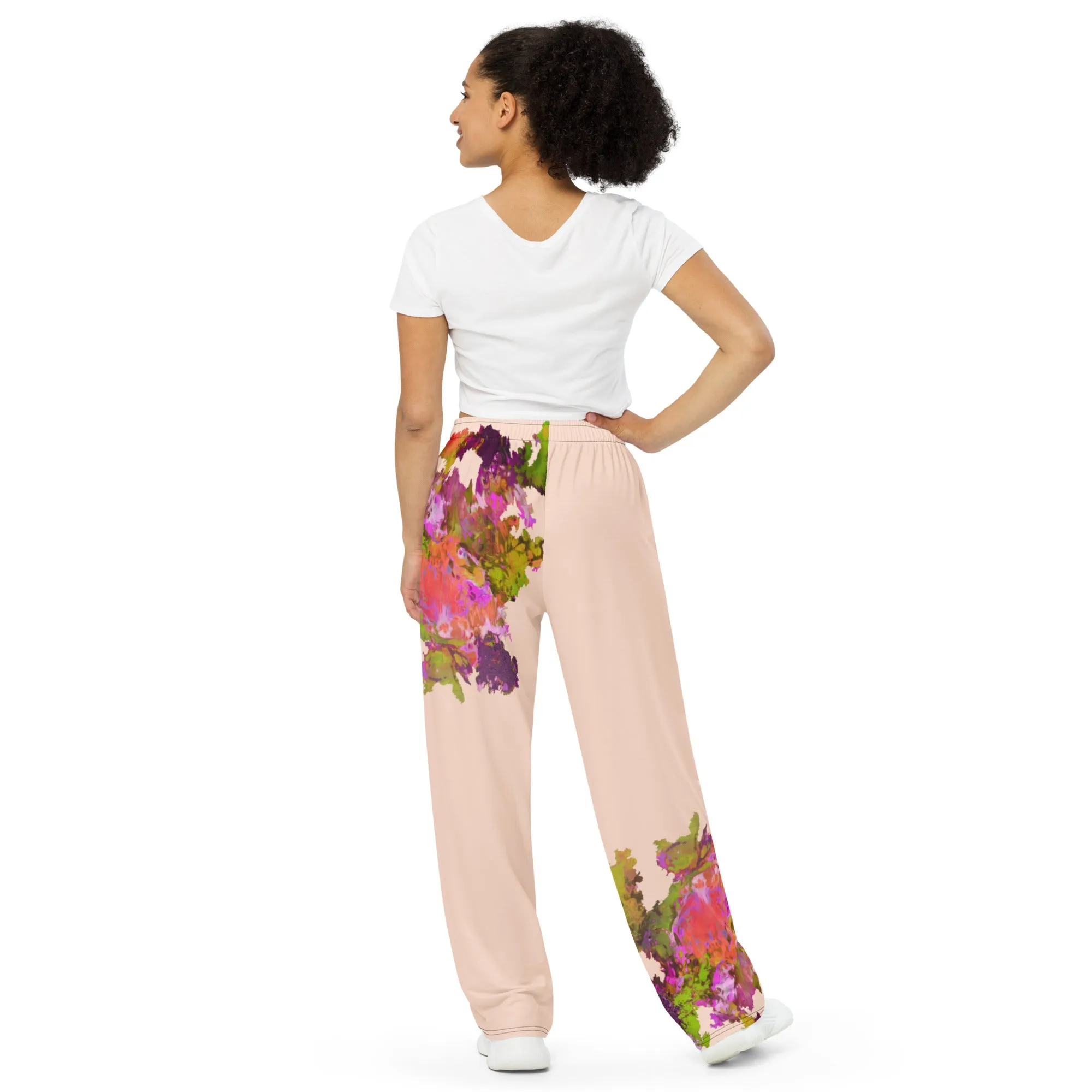 RURAL. All-over print unisex wide-leg pants