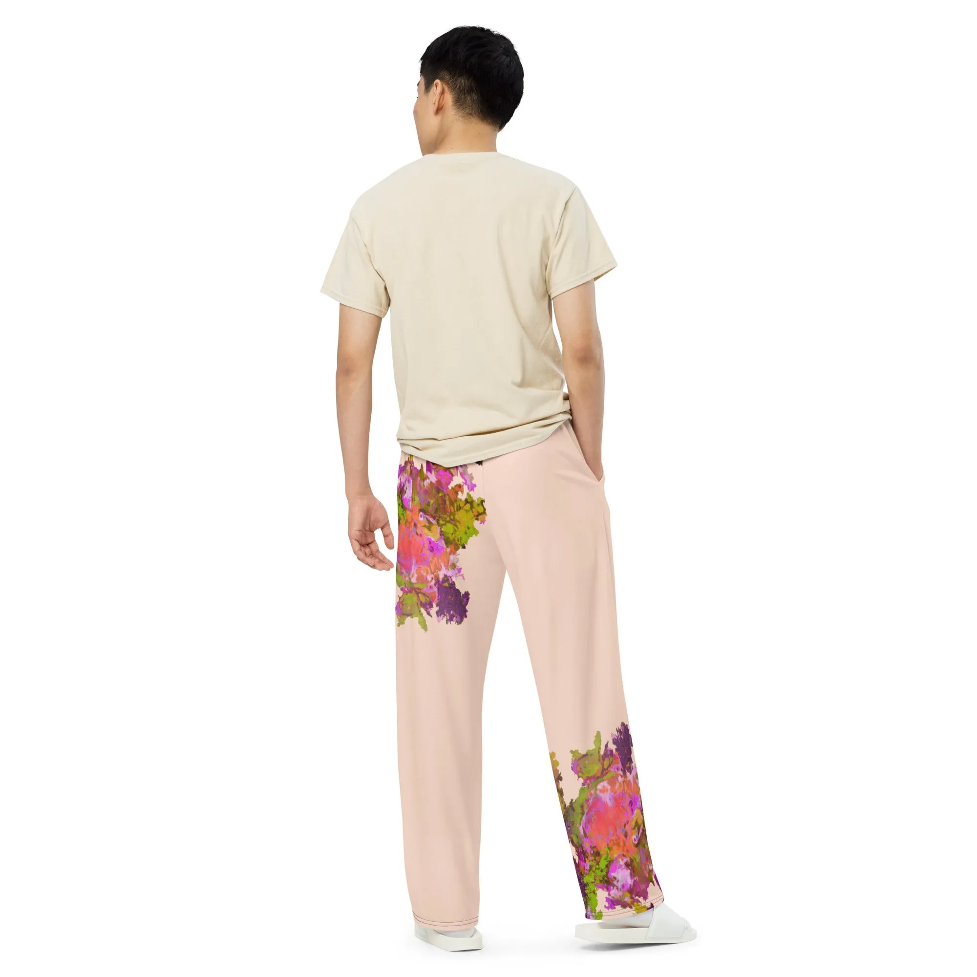 RURAL. All-over print unisex wide-leg pants