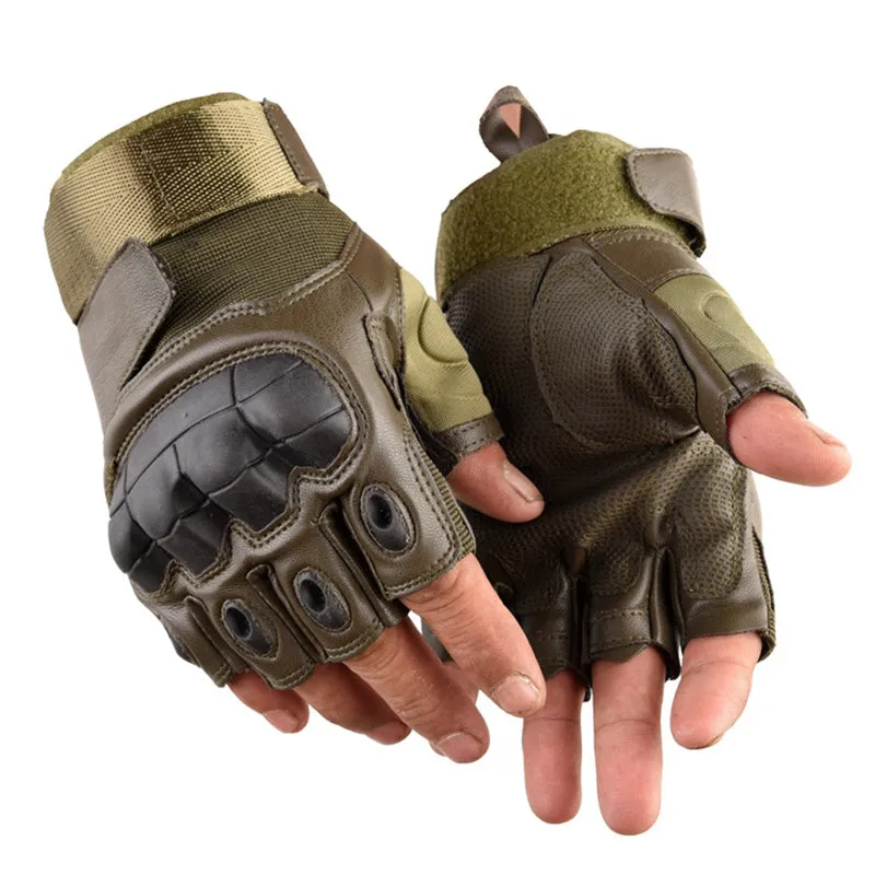 Sidiou Group Outdoor Gloves Strategy Technique Gloves Half Finger Style Training Camping for Sport Protection