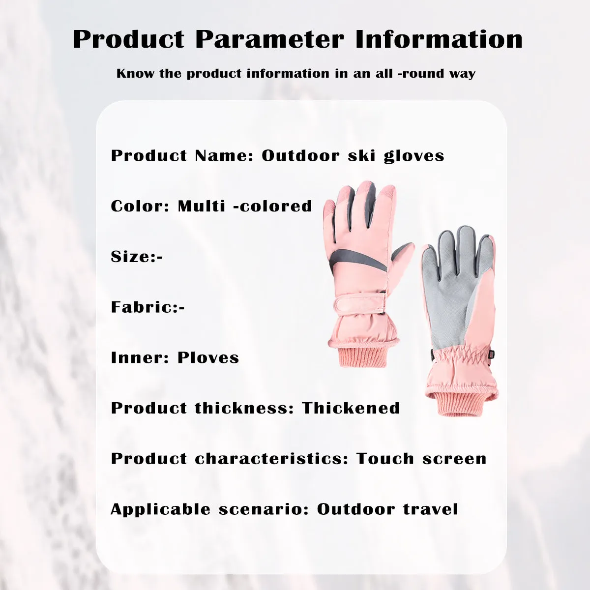 Sidiou Group Winter Men Women Gloves Touch Screen Ski Gloves Thick Warm Cotton Gloves For Outdoor Motorcycle Climbing