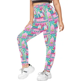 Small World Women's Plus Size Athletic Leggings