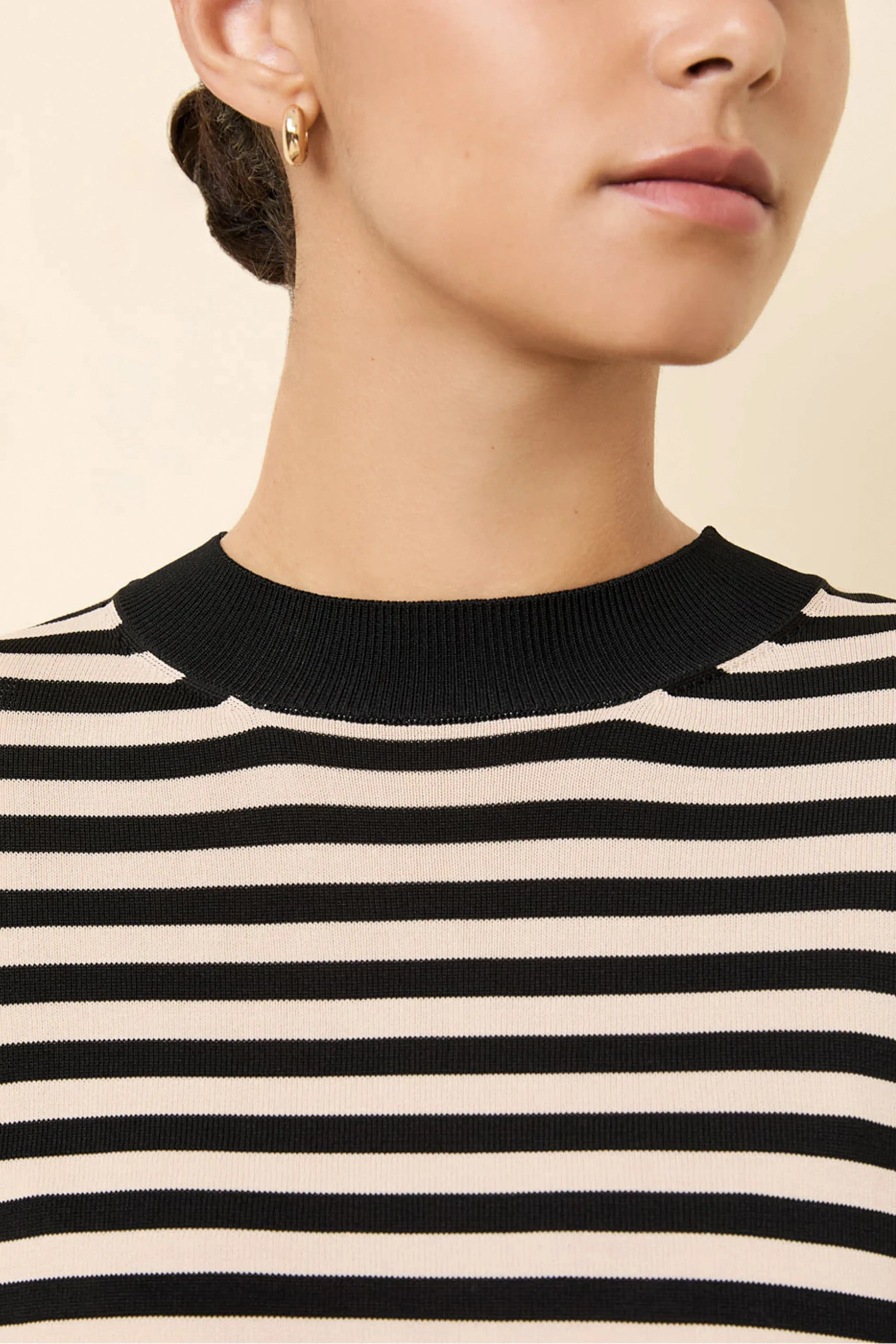 SOLID & STRIPED | The Babetta Top - Noir