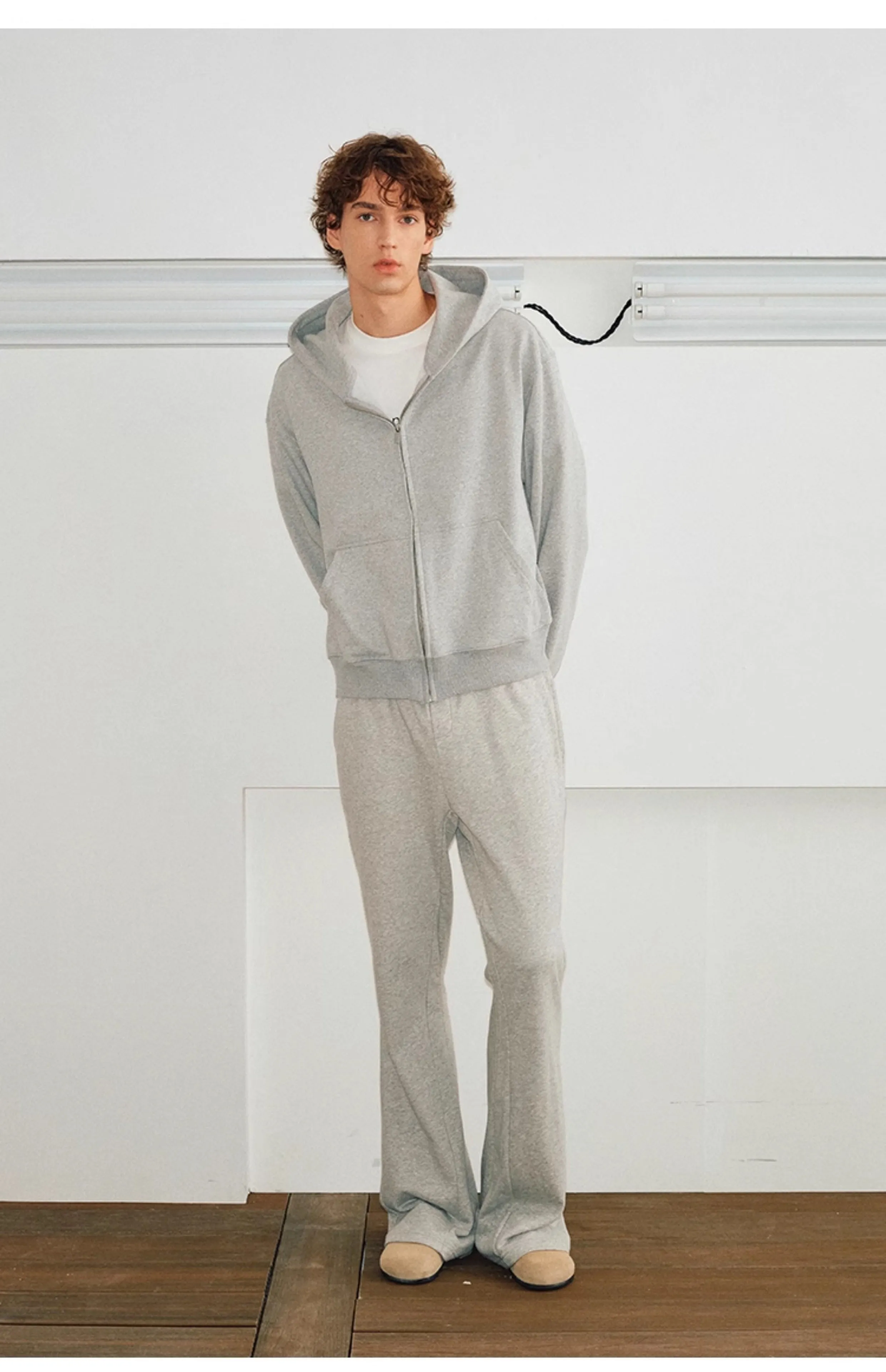 Split-cut sweatpants