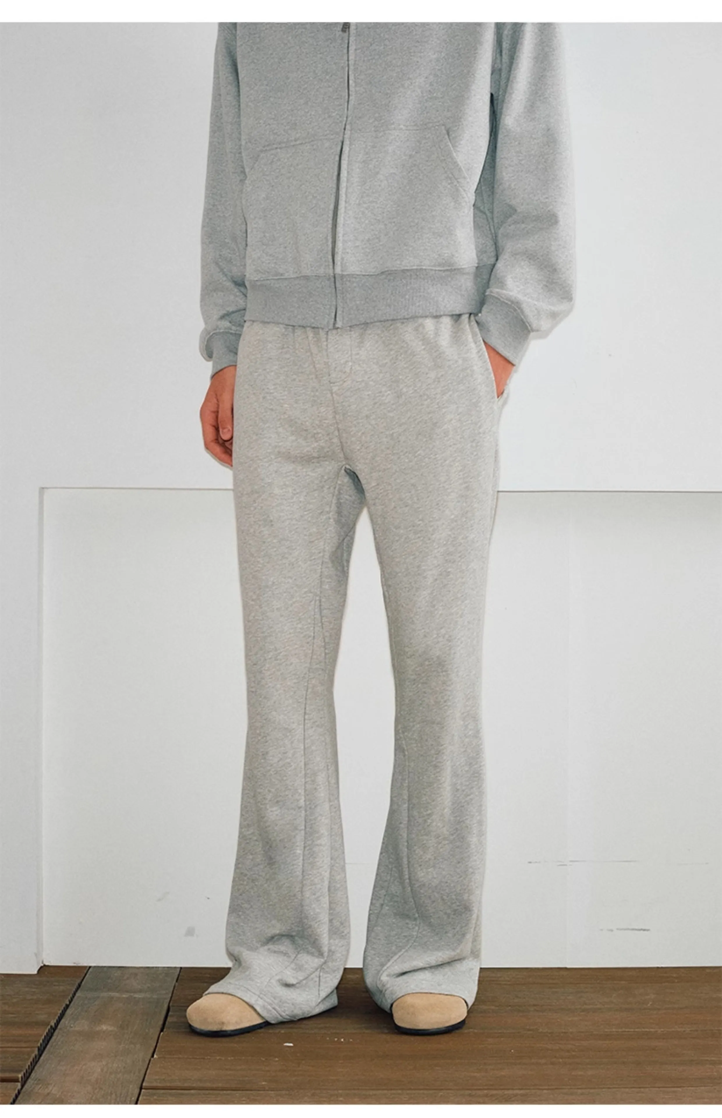 Split-cut sweatpants