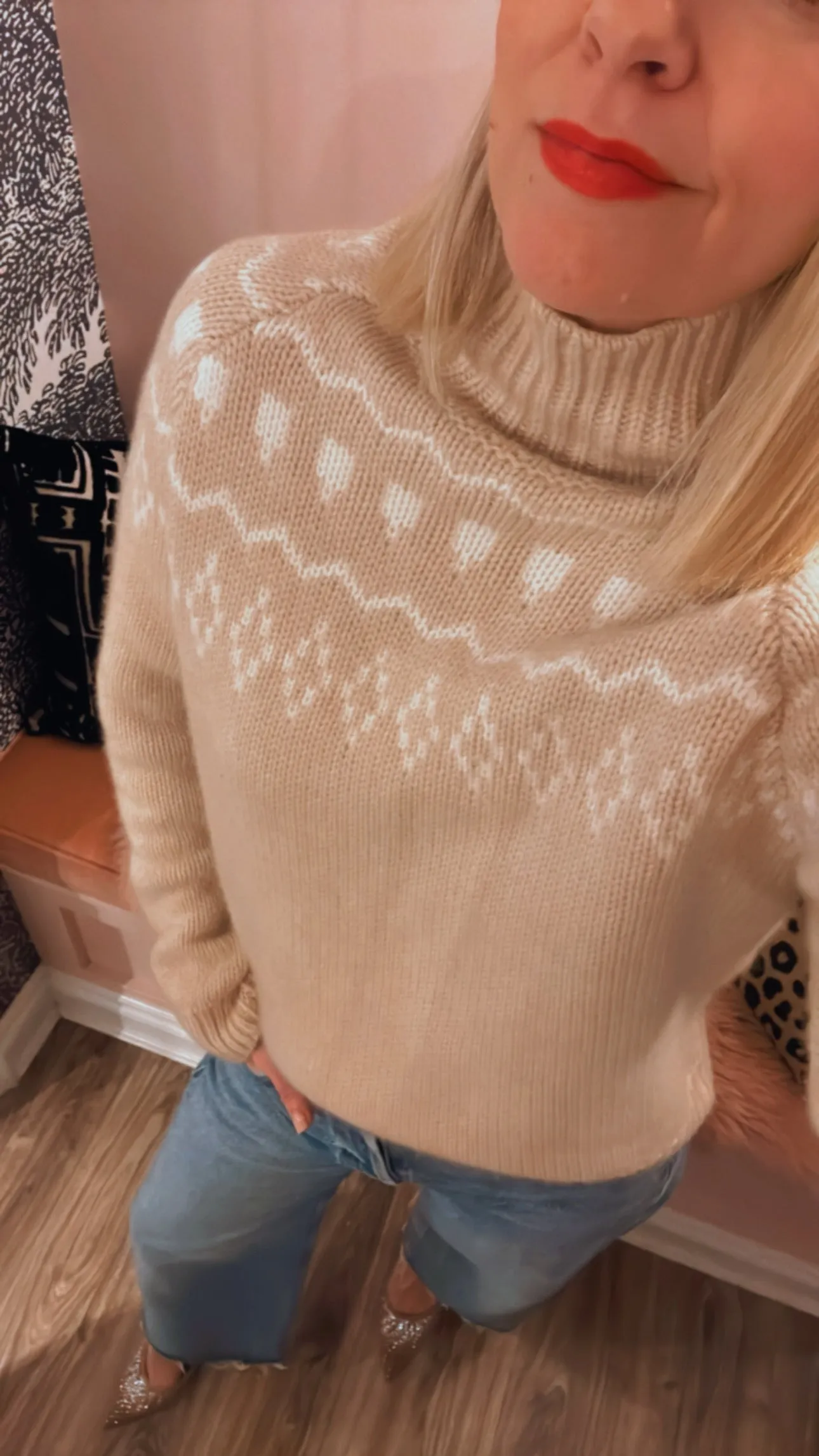 'Stelli' Chimney Neck Sweater