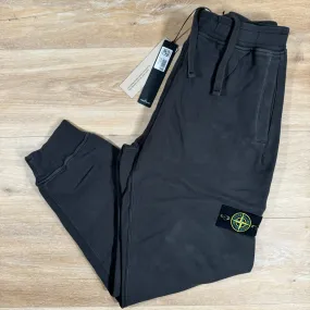 Stone Island Brushed Cotton Sweatpants in Lead Grey