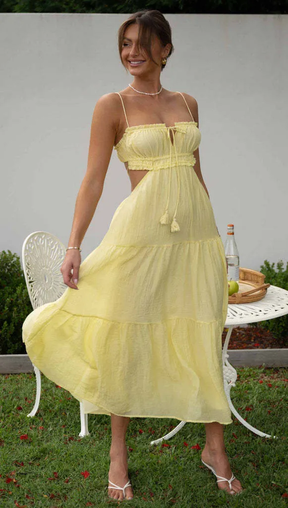 Summer Sleeveless Solid Color Patchwork Maxi Dress