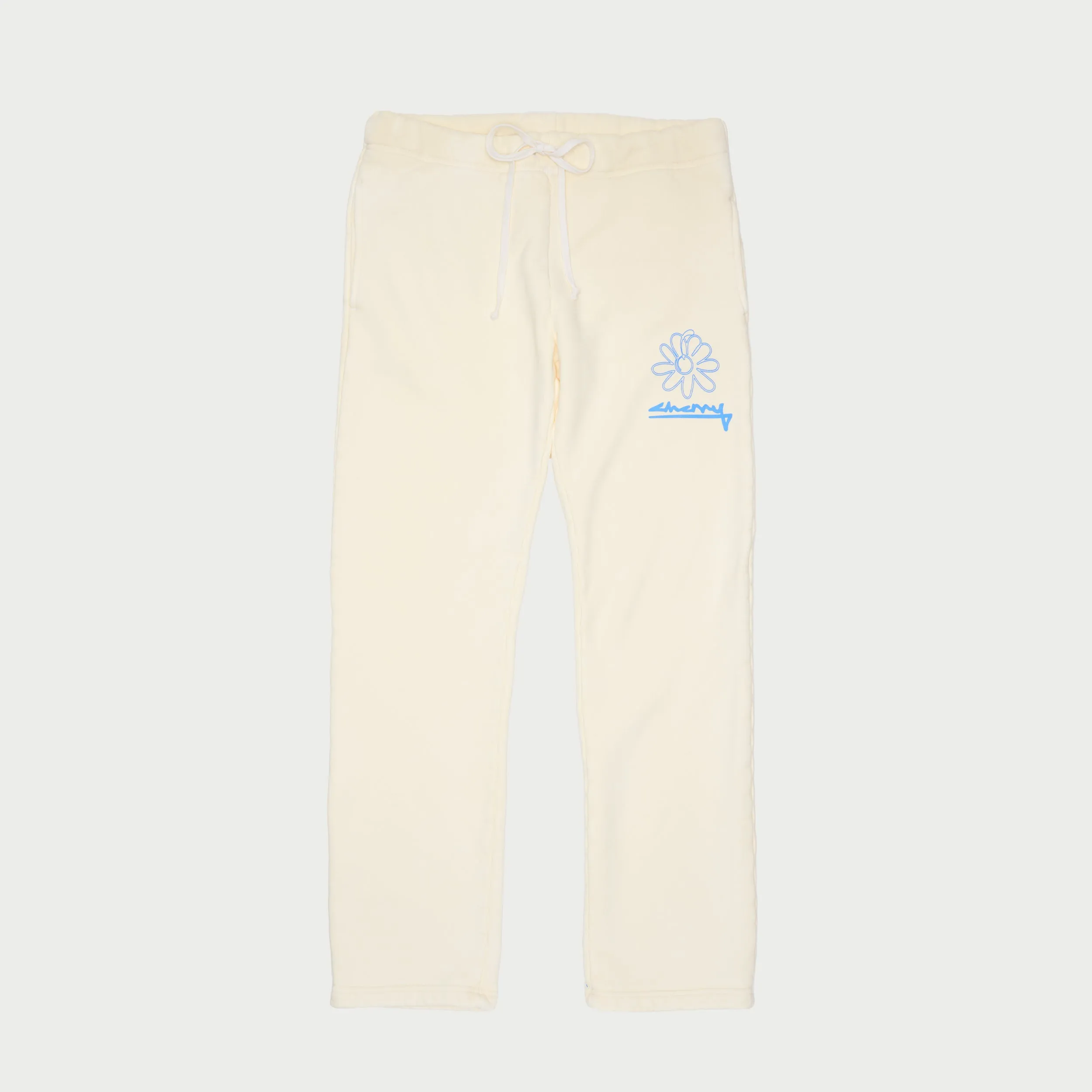 Sun Faded Flower Straight Leg Sweatpants (Navajo White)