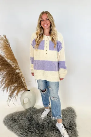 Sweater Oversized Stripes Over You