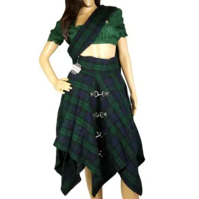 Tartan Pixie Skirt, Black Watch Tartan, Original by Highland Kilt Company