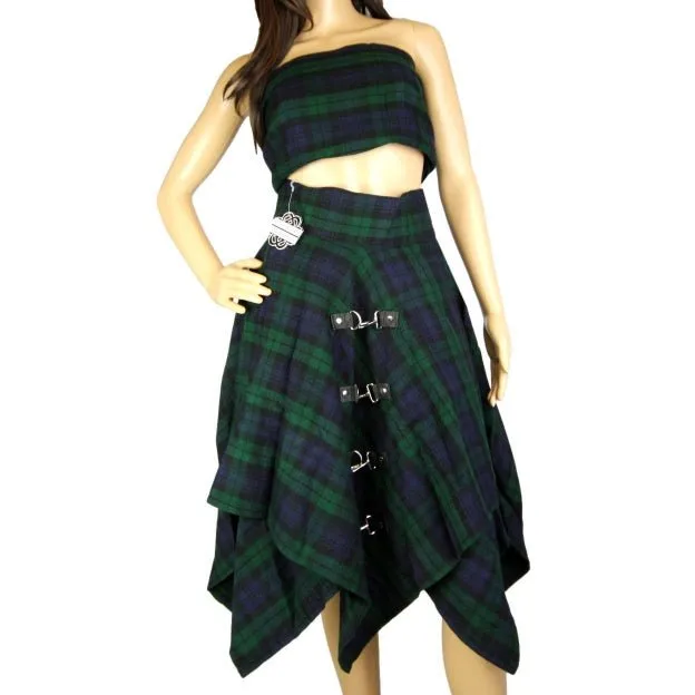 Tartan Pixie Skirt, Black Watch Tartan, Original by Highland Kilt Company