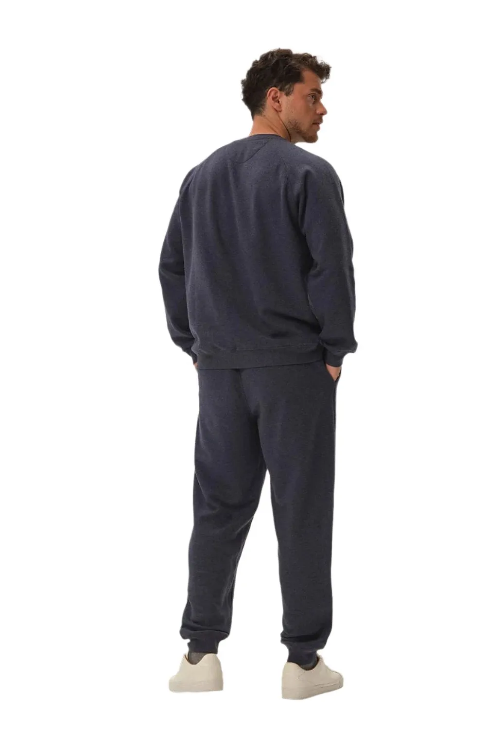 TEEK - Mens Navy Blue Ridged Comfort Sweatsuit Set