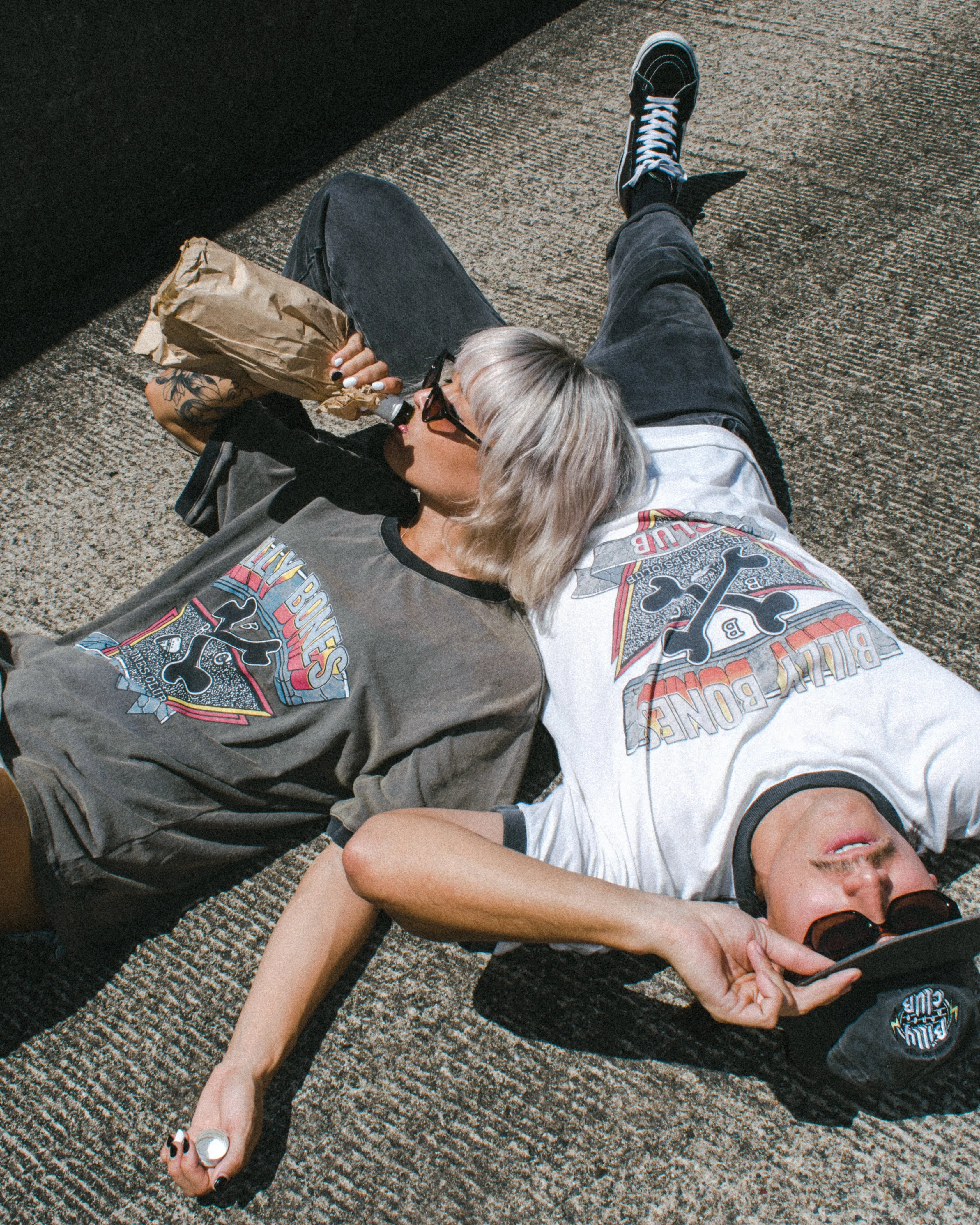 The Bandit Vintage Oversized Ringer Tee - White