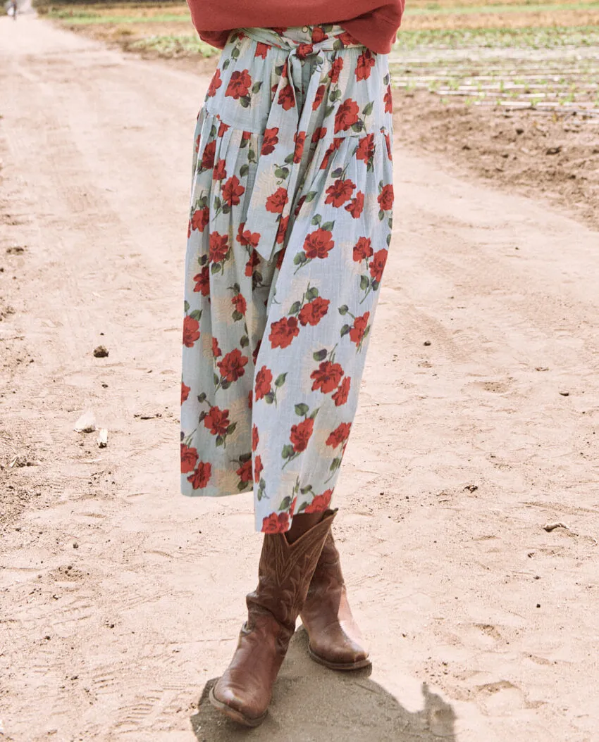 The Great - The Western Highland Skirt in Western Rose Print