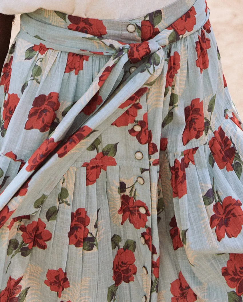 The Great - The Western Highland Skirt in Western Rose Print